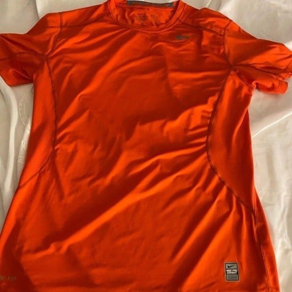 Nike pro Combat Shirt Orange ~large